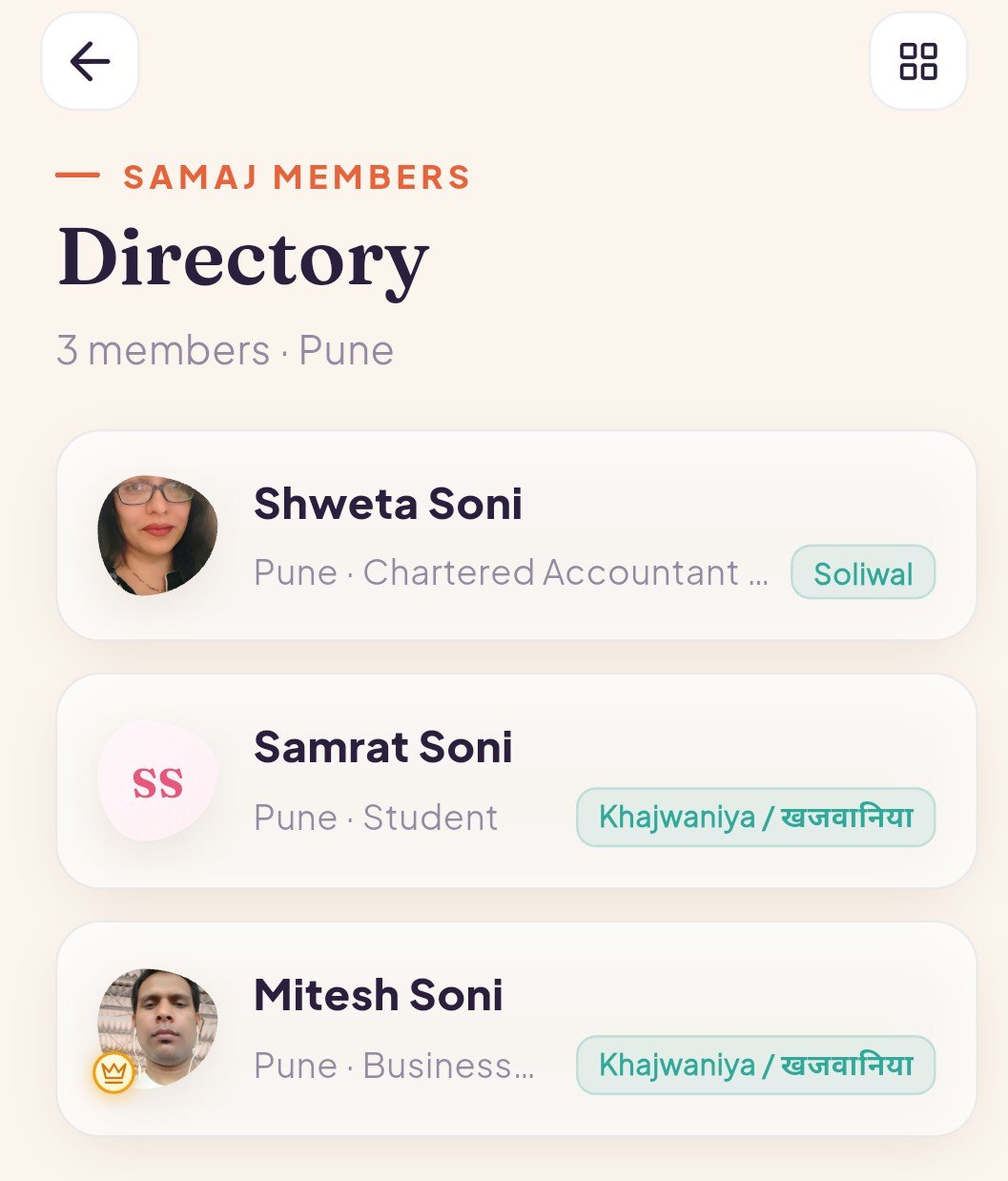 Samaj Directory & Gotra Explorer
